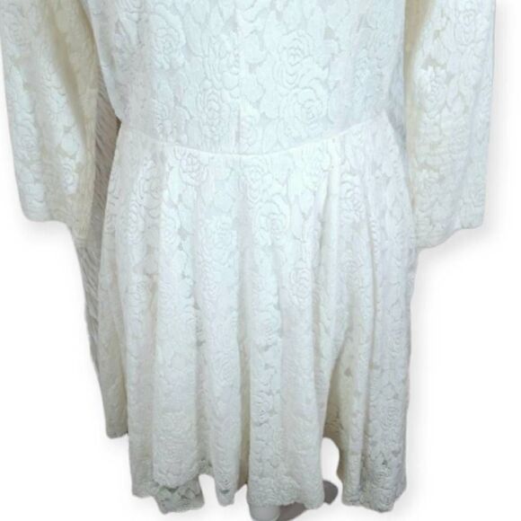 LOVPOSH CREAM LACE DRESS SZ. L EUC. GORGEOUS DRESS IN EXCELLENT USED CONDITION - Picture 3 of 7